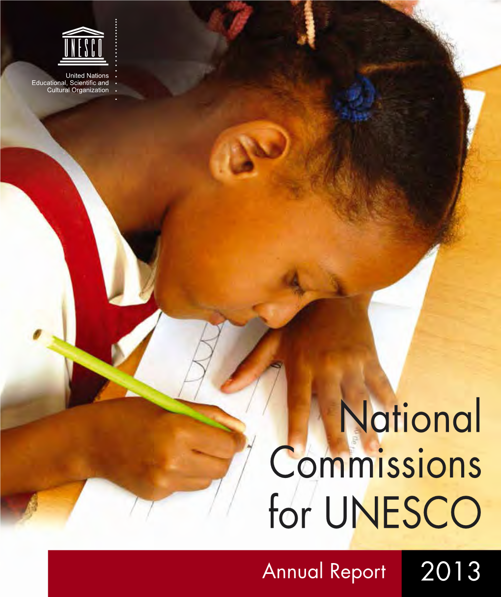 Annual Report of National Commissions for UNESCO – 2013 Annual Report