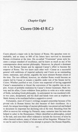 Cicero (106-43 B.C.)