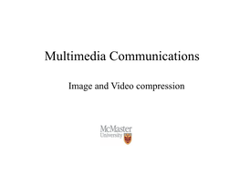 Image and Video Compression