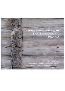 Heritage and Identity in NORTH KARELIA – FINLAND