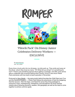Romper an Exclusive Peek at Pikwik Pack