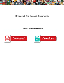 Bhagavad Gita Sanskrit Documents