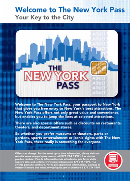 Welcome to the New York Pass Your Key to the City