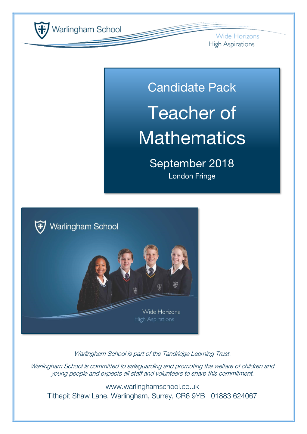 Teacher of Mathematics September 2018 London Fringe