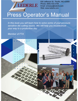 Press Operator's Manual