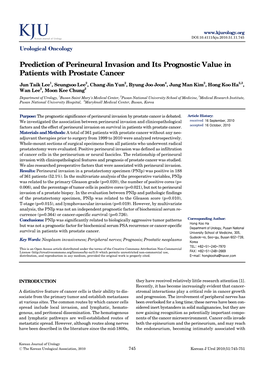 Prediction of Perineural Invasion and Its Prognostic Value in Patients with Prostate Cancer