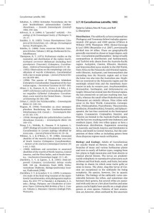 3.7.10 Curculioninae Latreille, 1802 Jetzt Beschriebenen Palaearctischen Ceuthor- Rhynchinen