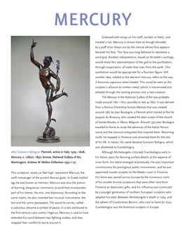 1608, Mercury, C. 1780/C. 1850, Bronze, National Gallery of Art, Wash