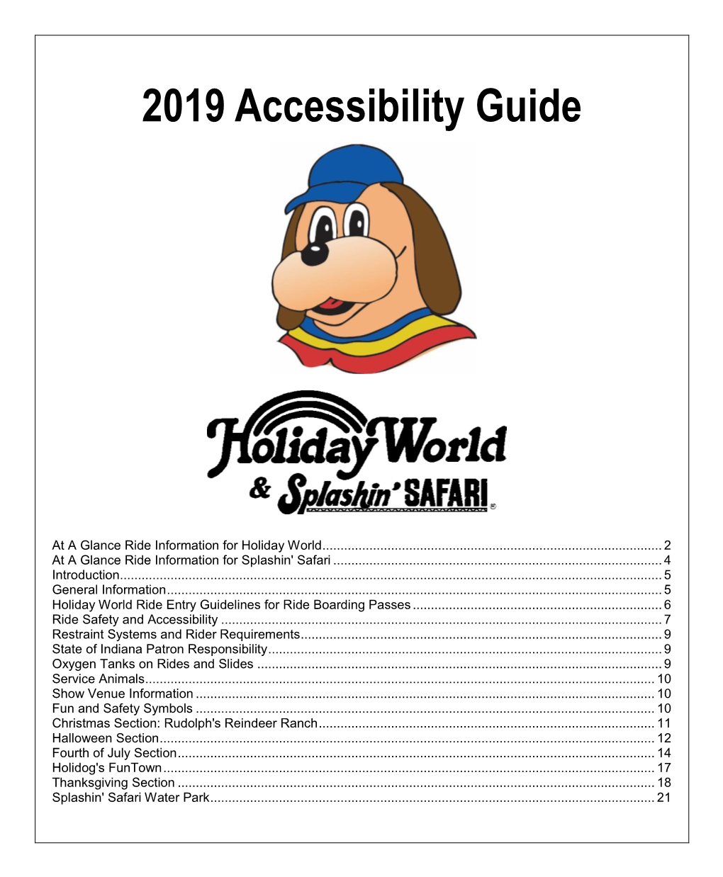 Holiday World Guide to Ride