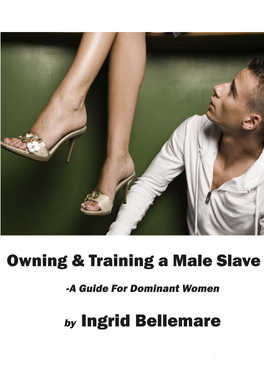 Owning and Training a Male Slave Ingrid Bellemare