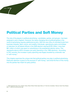 Political Parties and Soft Money