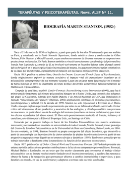 Newsletter-11. Terapéutas Y Psicoterapéutas. BIOGRAFÍA