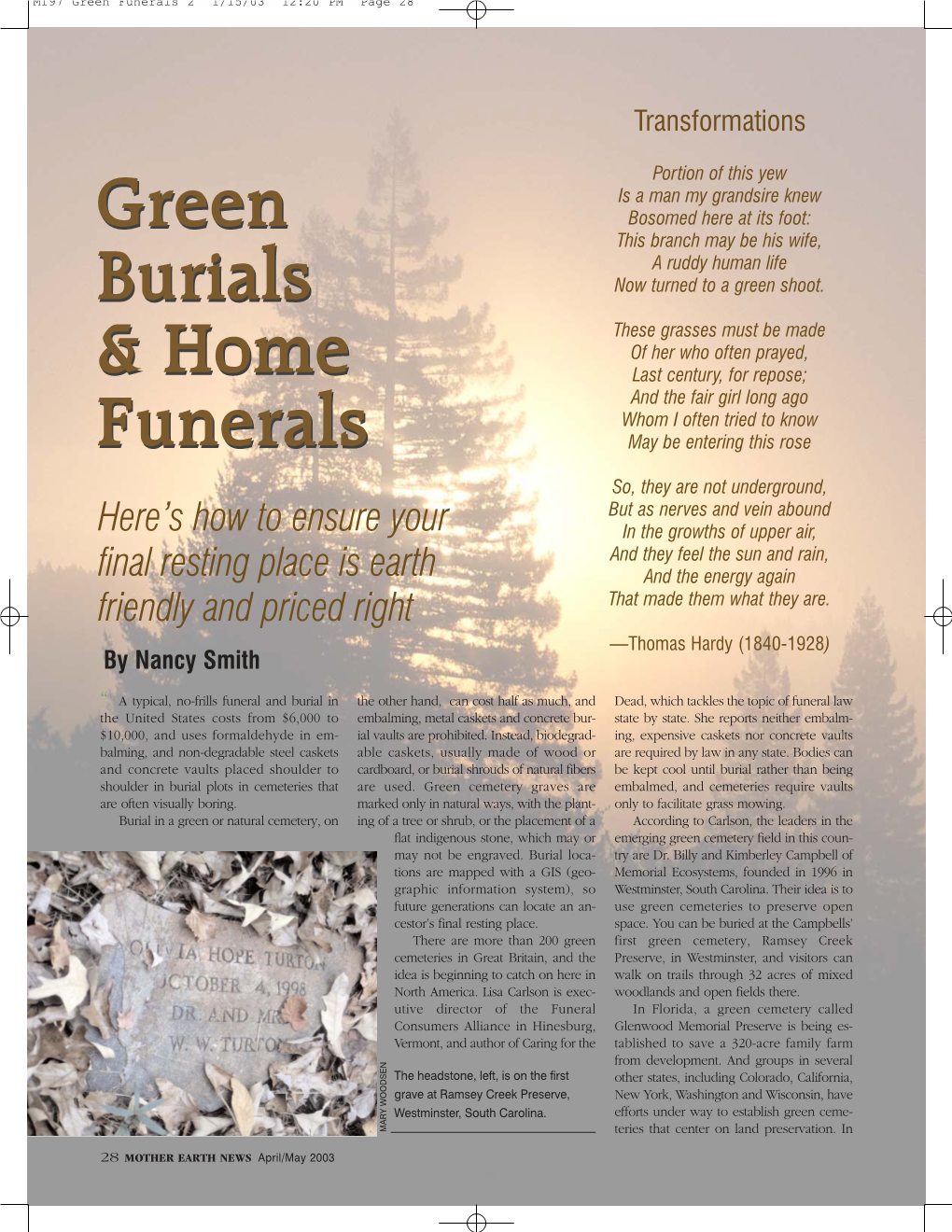 M197 Green Funerals 2 1/15/03 12:20 PM Page 28