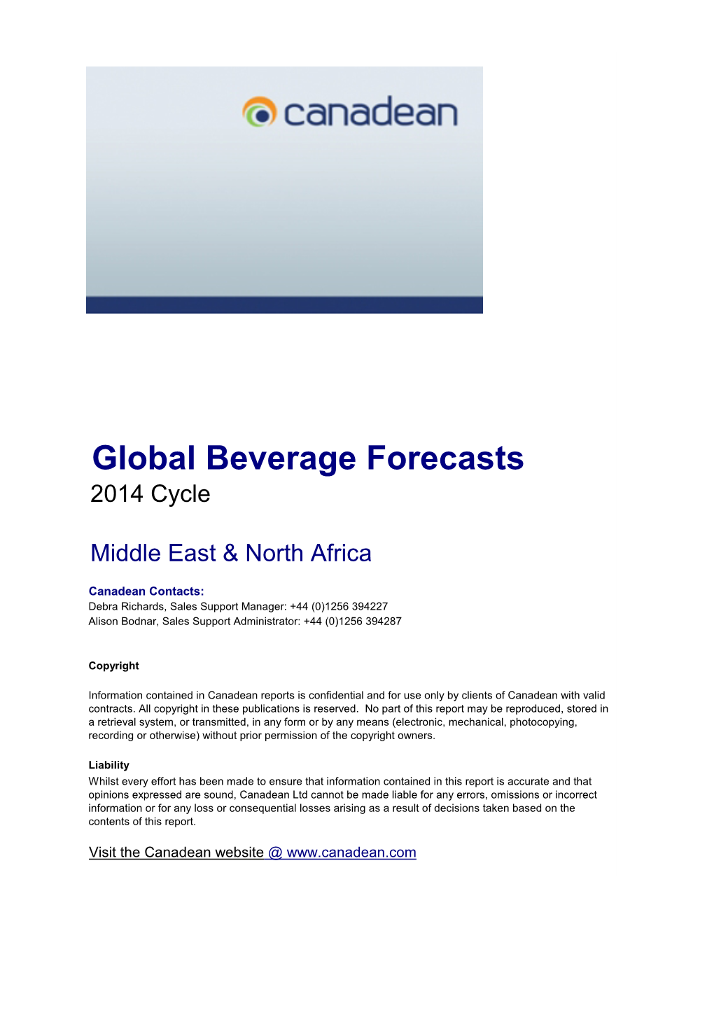 Global Beverage Forecasts 2014 Cycle