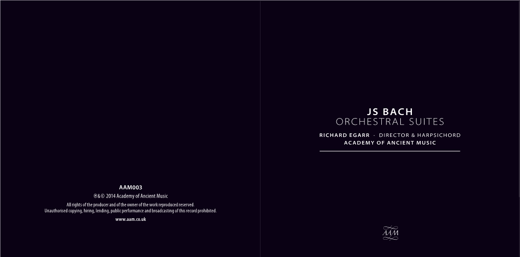 Js Bach Orchestral Suites