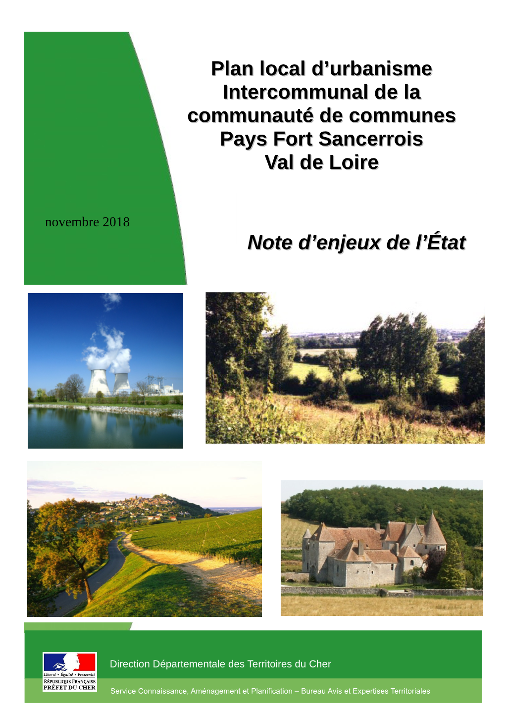 Note D'enjeux De L'état Plan Local D'urbanisme Intercommunal De La