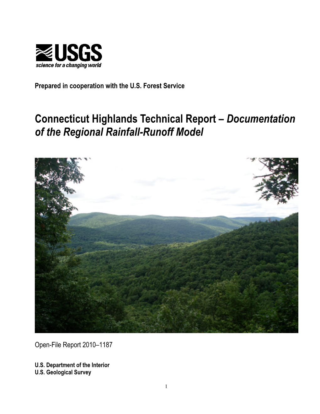 Report – Documentation of the Regional Rainfall-Runoff Model