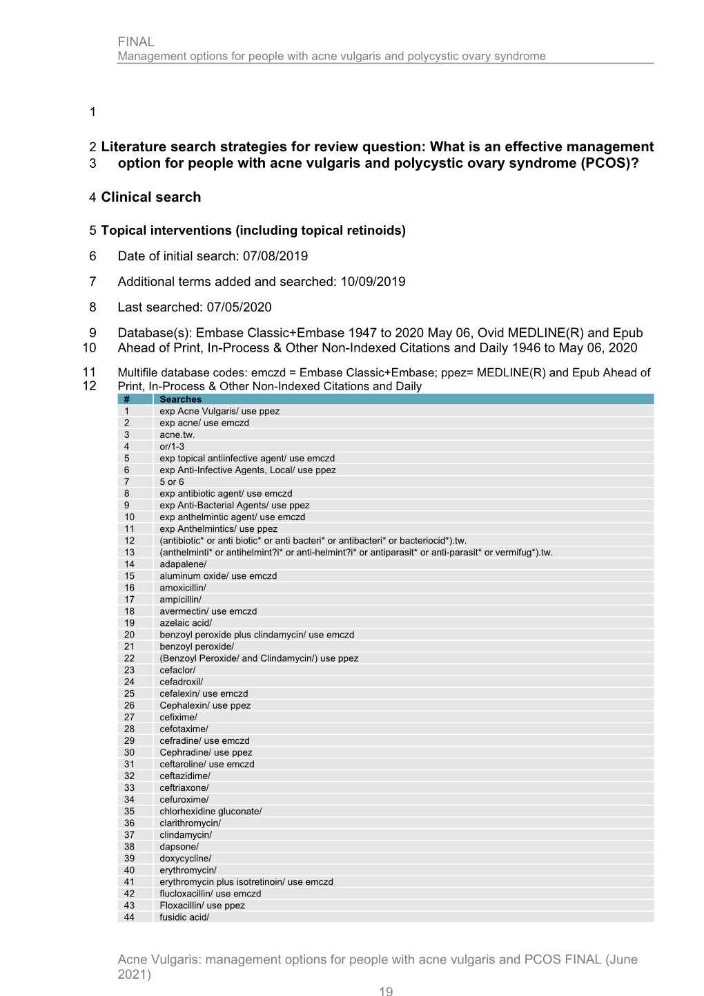 NG198 Evidence Review G