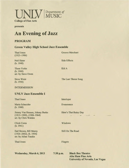 An Evening of Jazz