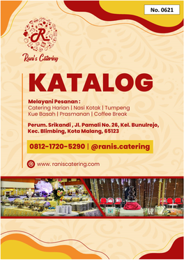 No. 0621 RANI’S CATERING Catering Harian, Nasi Kotak, Tumpeng, Kue Basah, Prasmanan, Coffee Break