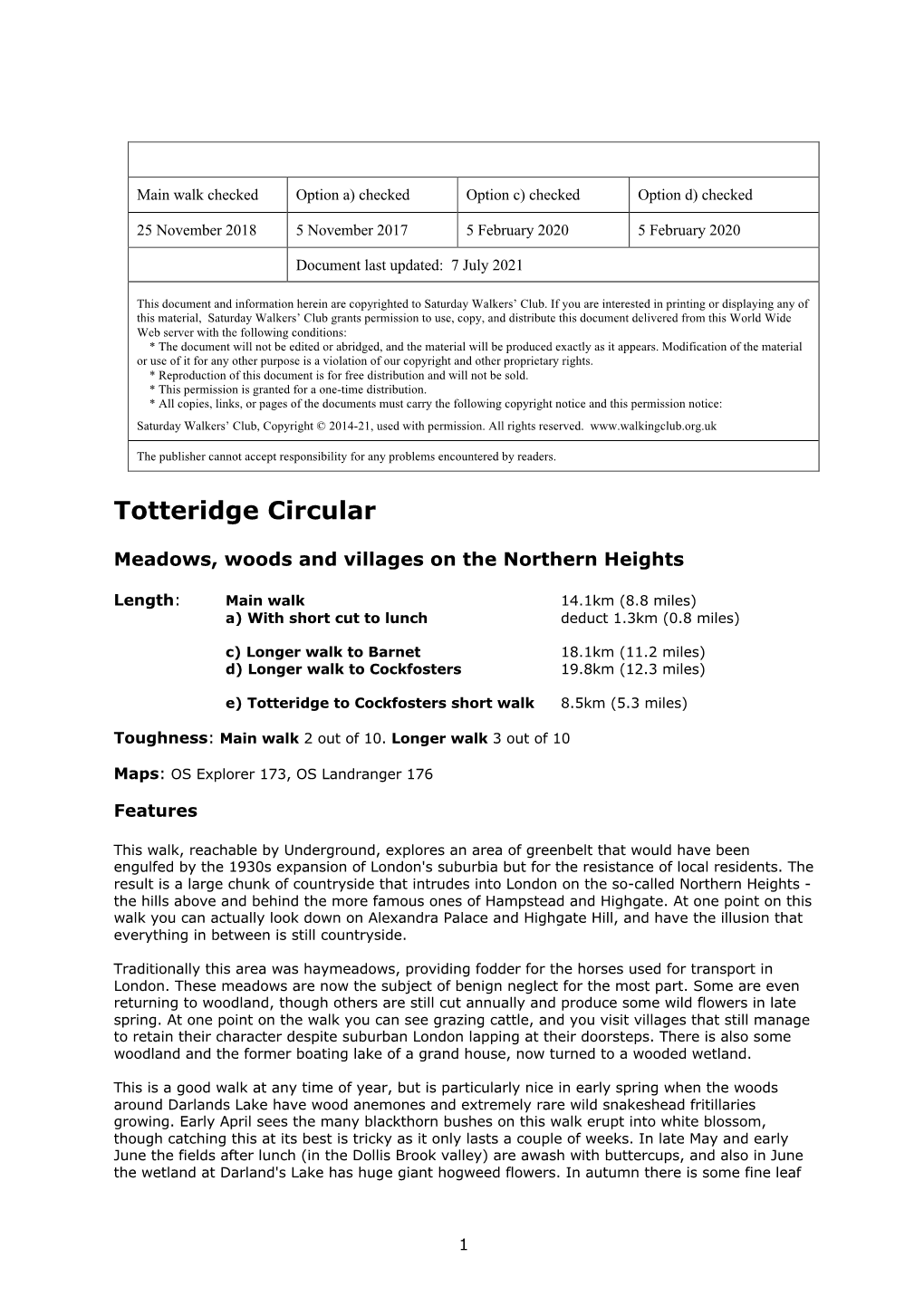 Totteridge Circular