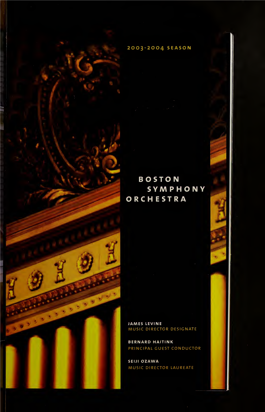 Boston Symphony Orchestra Concert Programs, Season 123, 2003-2004