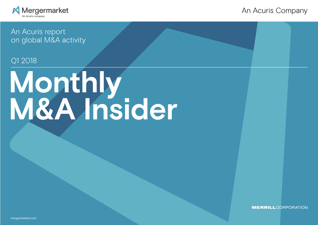 Monthly M&A Insider April 2018