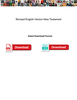 Revised English Version New Testament