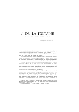 J. De La Fontaine