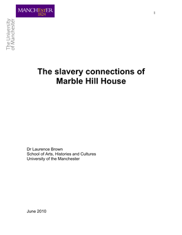 The Slavery Connections of Marble Hill House