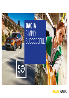 Dacia Simply Successful — Dacia Simply Successful Dacia Simply Successful — Global Access
