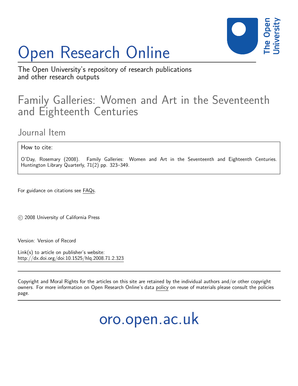 Open Research Online Oro.Open.Ac.Uk