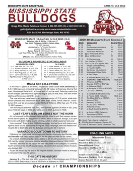Ole Miss Game Notes.Indd
