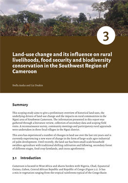 Land-Use Change and Its Influence on Rural Livelihoods, Food Security and Biodiversity Conservation in the Southwest Region of Cameroon