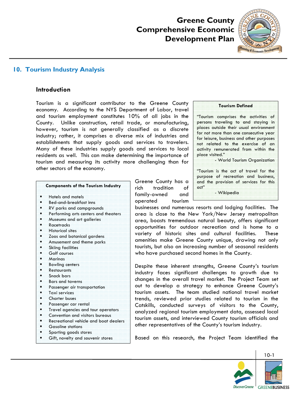 Greene County Comprehensive Economic Development Plan