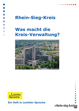 Rhein-Sieg-Kreis Was Macht Die Kreis-Verwaltung?