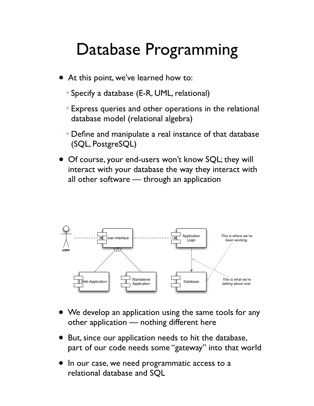 Database Programming