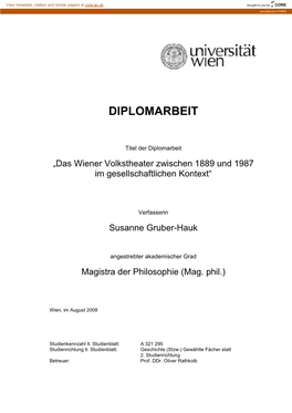 Diplomarbeit Gruber-Hauk