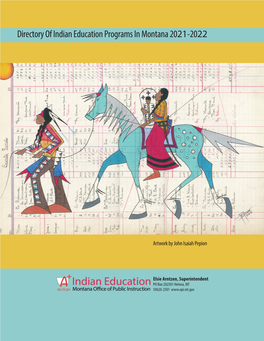 Directory of Indian Education Programs in Montana 2021-2022