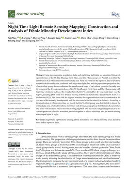 Construction and Analysis of Ethnic Minority Development Index