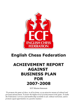 Achievement Report 2007/2008