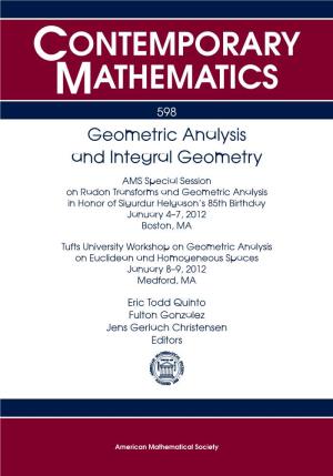 Geometric Analysis and Integral Geometry