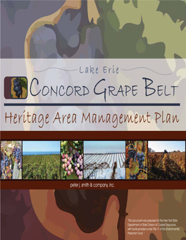 Lake Erie Concord Grape Heritage Area Management Plan