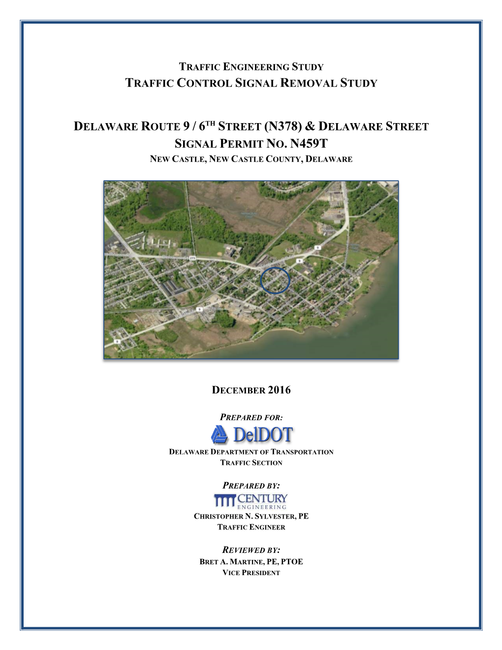 Delaware Route 9 / 6Th Street (N378) & D Signal Permit No