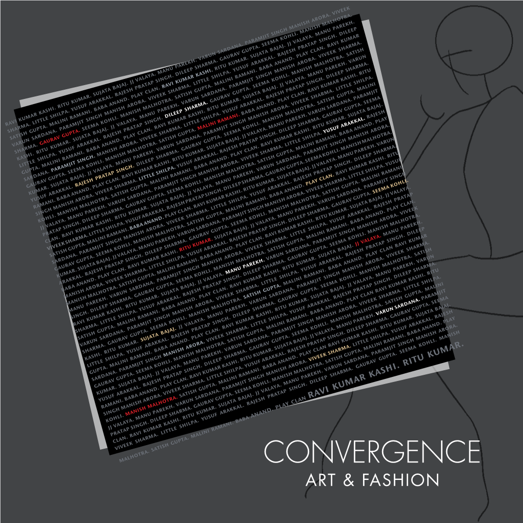Convergence Art & Fashion Front Cover Inside a Special Collection of Artworks and Fashion Creations