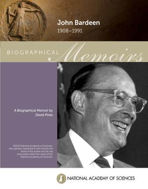 John Bardeen 1908–1991