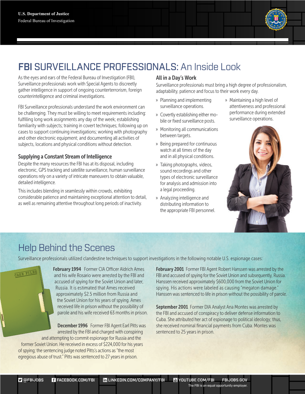 FBI SURVEILLANCE PROFESSIONALS: an Inside Look
