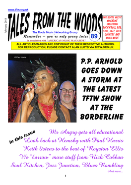 P.P. Arnold Goes Down a Storm at the Latest TFTW Show at the Borderline