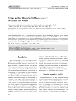 Image-Guided Stereotactic Neurosurgery: Practices and Pitfalls
