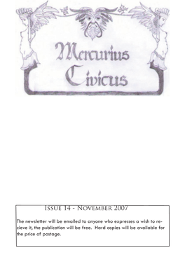 November 2007 Issue 14